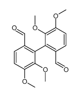 2-(6-formyl-2,3-dimethoxyphenyl)-3,4-dimethoxybenzaldehyde结构式