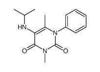5-(Isopropylamino)-3,6-dimethyl-1-phenylpyrimidine-2,4(1H,3H)-dione结构式