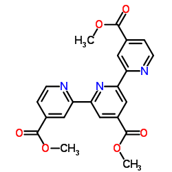 2,2':6',2''-三联吡啶-4,4',4''-三甲酸三甲酯结构式
