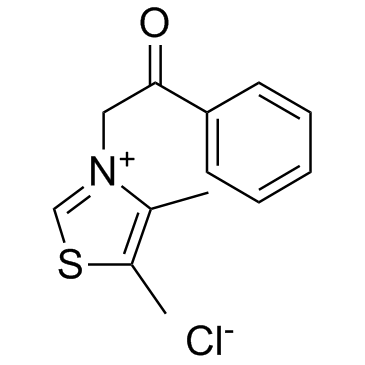 4,5-二甲基-3-(2-氧代-2-苯基乙基)噻唑氯化物结构式