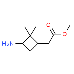 2-(3-氨基-2,2-二甲基环丁基)乙酸甲酯结构式