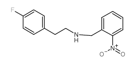 2-(4-fluorophenyl)-N-[(2-nitrophenyl)methyl]ethanamine结构式