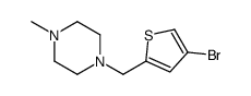 1-((4-溴噻吩-2-基)甲基)-4-甲基哌嗪结构式