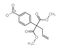 2-烯丙基-2-(4-硝基苯基)丙二酸二甲酯结构式