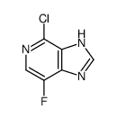 4-氯-7-氟-1H-咪唑并[4,5-c]吡啶结构式
