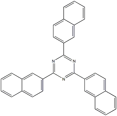 2,4,6-Tri-naphthalen-2-yl-[1,3,5]triazine Structure