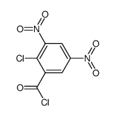2-Chlor-3,5-dinitrobenzoesaeurechlorid Structure