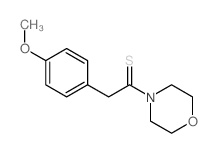 2-(4-甲氧基苯基)-1-(4-吗啉)乙烷硫酮结构式