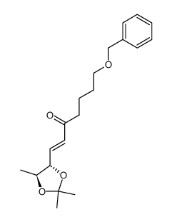 (1'E,4R,5S)-4-(7'-benzyloxy-3'-oxohept-1'-en-1'-yl)-2,2,5-trimethyl-1,3-dioxolane结构式