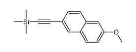 2-(6-methoxynaphthalen-2-yl)ethynyl-trimethylsilane Structure