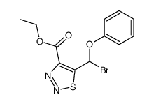 5-(bromo-phenoxy-methyl)-[1,2,3]thiadiazole-4-carboxylic acid ethyl ester结构式