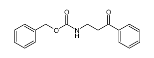 benzyl (3-oxo-3-phenylpropyl)carbamate结构式