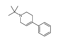 1-tert-butyl-4-phenyl-3,6-dihydro-2H-pyridine结构式