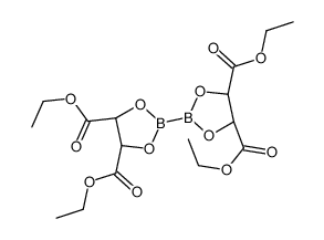 双(L-酒石酸乙二醇二乙酯)二硼结构式