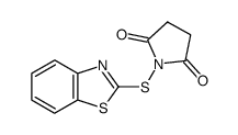1-(benzothiazol-2-ylsulfanyl)-pyrrolidine-2,5-dione结构式