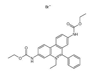 3,8-bis((ethoxycarbonyl)amino)-5-ethyl-6-phenylphenanthridin-5-ium bromide structure