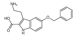 3-(2-aminoethyl)-5-phenylmethoxy-1H-indole-2-carboxylic acid结构式