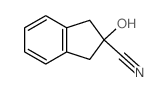 2-hydroxy-1,3-dihydroindene-2-carbonitrile结构式
