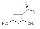 2,5-dimethylpyrrole-3-carboxylic acid Structure