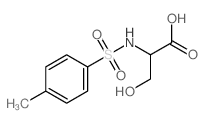 N-((4-methylphenyl)sulfonyl)serine Structure