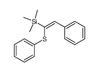 (Z)-1-phenylthio-1-trimethylsilyl-2-phenylethylene结构式