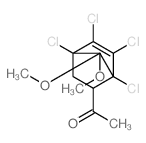 Ethanone,1-(1,4,5,6-tetrachloro-7,7-dimethoxybicyclo[2.2.1]hept-5-en-2-yl)-, endo- (9CI)结构式