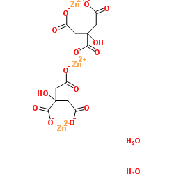 柠檬酸锌(二水合物)结构式