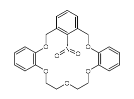 21-nitro-1,4,7,14,23-pentaoxa[7.2.2]orthometaorthobenzenophane结构式