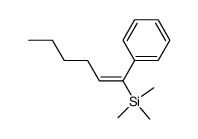 E-1-phenyl-1-trimethylsilyl-1-hexene结构式