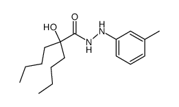 2-butyl-2-hydroxy-hexanoic acid N'-m-tolyl-hydrazide Structure