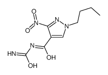 1-butyl-N-carbamoyl-3-nitropyrazole-4-carboxamide Structure