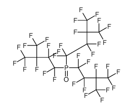 1-bis[1,1,2,2,3,4,4,4-octafluoro-3-(trifluoromethyl)butyl]phosphoryl-1,1,2,2,3,4,4,4-octafluoro-3-(trifluoromethyl)butane结构式