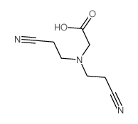 N,N-Di-(beta-cyanoethyl)glycine Structure