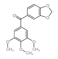 Methanone,1,3-benzodioxol-5-yl(3,4,5-trimethoxyphenyl)- Structure