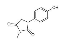 3-(4-hydroxyphenyl)-1-methylpyrrolidine-2,5-dione结构式