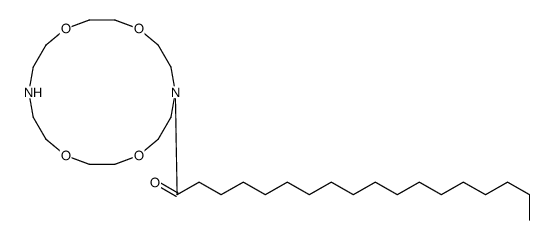 1-(1,4,10,13-tetraoxa-7,16-diazacyclooctadec-7-yl)octadecan-1-one Structure