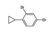 (2,4-dibromophenyl)cyclopropane Structure