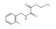 Acetic acid,2-[[(2-chlorophenyl)methyl]amino]-2-oxo-, ethyl ester结构式