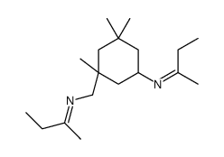 1,3,3-trimethyl-N-(1-methylpropylidene)-5-[(1-methylpropylidene)amino]cyclohexanemethylamine结构式