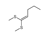 1,1-bis(methylsulfanyl)pent-1-ene结构式
