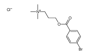 3-(4-bromobenzoyl)oxypropyl-trimethylazanium,chloride结构式