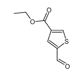 5-甲酰基噻吩-3-羧酸乙酯结构式