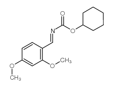 (2,4-二甲氧基亚苄基)氨基甲酸环己酯结构式
