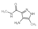 1H-Pyrazole-3-carboxamide,4-amino-N,5-dimethyl- Structure