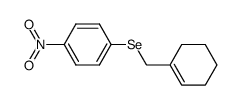 (cyclohex-1-en-1-ylmethyl)(4-nitrophenyl)selane结构式