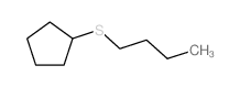 Cyclopentane, (butylthio)- Structure