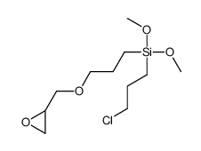 (3-CHLOROPROPYL)DIMETHOXY-(3-(OXIRANYLMETHOXY)PROPYL)SILA. Structure
