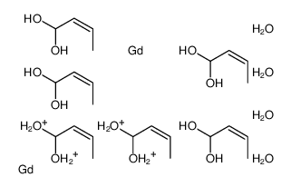2-Butene-1,1-diol, gadolinium oxonium salt (3:1:2) Structure