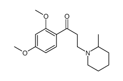 1-(2,4-dimethoxyphenyl)-3-(2-methylpiperidin-1-yl)propan-1-one Structure
