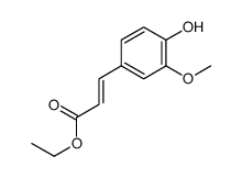 ethyl 3-(4-hydroxy-3-methoxyphenyl)prop-2-enoate结构式